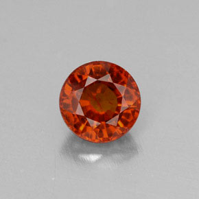 0,72 ctw natürlicher orangefarbener Spessartin, Rundschliff, VVS-VS