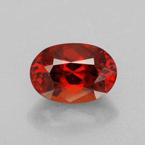 2,78 ctw natürlicher roter Spessartin, Oval Schliff, VS