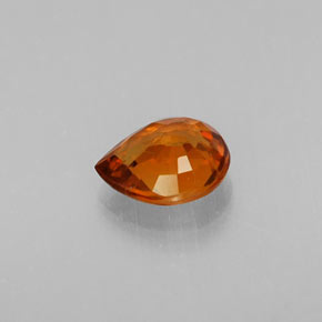 0,90 ctw natürlicher orangefarbener Spessartin, Birnenform, VS