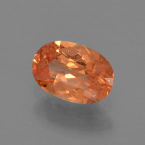 0,67 ctw natürlicher orangefarbener Spessartin, Oval Schliff, VS-SI