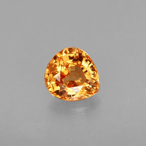 0,95 ctw natürlicher orangefarbener Spessartin, Birnenform, VS