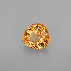 0,95 ctw natürlicher orangefarbener Spessartin, Birnenform, VS