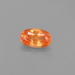 0,64 ctw natürlicher orangefarbener Spessartin, Oval Schliff, VS-SI