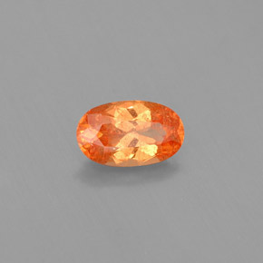 0,64 ctw natürlicher orangefarbener Spessartin, Oval Schliff, VS-SI