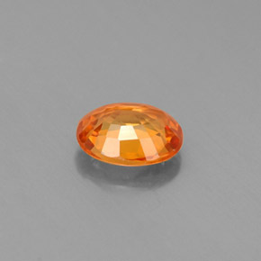 0,91 ctw natürlicher orangefarbener Spessartin, Oval Schliff, VVS-VS