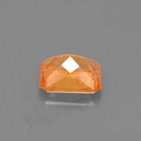 1,13 ctw natürlicher orangefarbener Spessartin, Smaragdschliff, VS-SI