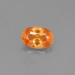 0,81 ctw natürlicher orangefarbener Spessartin, Oval Schliff, VS-SI