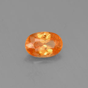 0,81 ctw natürlicher orangefarbener Spessartin, Oval Schliff, VS-SI