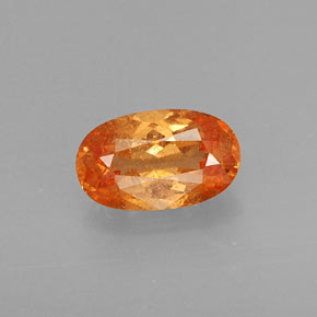 1,09 ctw natürlicher orangefarbener Spessartin, Oval Schliff, VS-SI