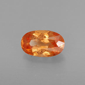 1,09 ctw natürlicher orangefarbener Spessartin, Oval Schliff, VS-SI