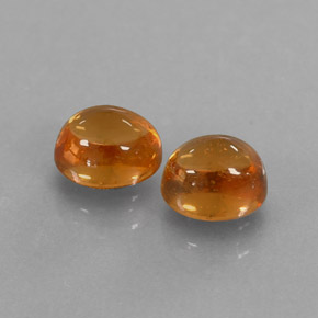  ct natürliche orangefarbener Spessartin-Edelsteine, Transparent, Transparent / Lichtdurchlässig