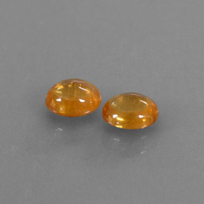  ct natürliche orangefarbener Spessartin-Edelsteine, Transparent, Transparent / Lichtdurchlässig