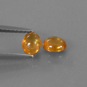  ct natürliche orangefarbener Spessartin-Edelsteine, Transparent, Transparent / Lichtdurchlässig
