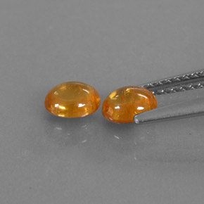  ct natürliche orangefarbener Spessartin-Edelsteine, Transparent, Transparent / Lichtdurchlässig