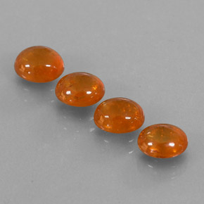  ct natürliche orangefarbener Spessartin-Edelsteine, Transparent, Transparent / Lichtdurchlässig