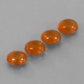  ct natürliche orangefarbener Spessartin-Edelsteine, Transparent, Transparent / Lichtdurchlässig