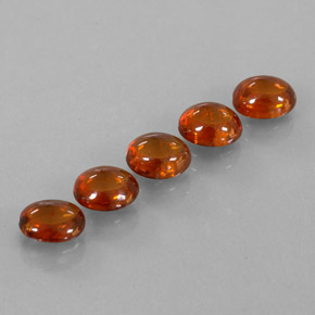 4,33 ct natürliche orangefarbener Spessartin-Edelsteine, Transparent, Transparent / Lichtdurchlässig