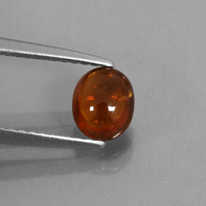 0,86 ctw natürlicher orangefarbener Spessartin, Transparent, Transparent / Lichtdurchlässig