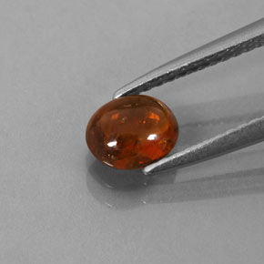 0,86 ctw natürlicher orangefarbener Spessartin, Transparent, Transparent / Lichtdurchlässig