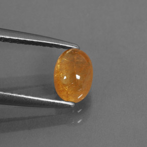 1,17 ctw natürlicher orangefarbener Spessartin, Transparent, Transparent / Lichtdurchlässig