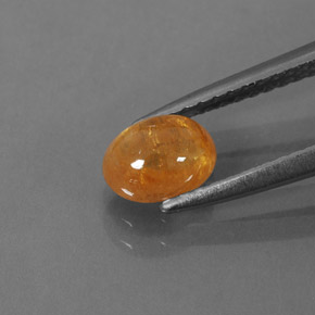 1,17 ctw natürlicher orangefarbener Spessartin, Transparent, Transparent / Lichtdurchlässig