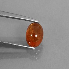 1,19 ctw natürlicher orangefarbener Spessartin, Transparent, Transparent / Lichtdurchlässig