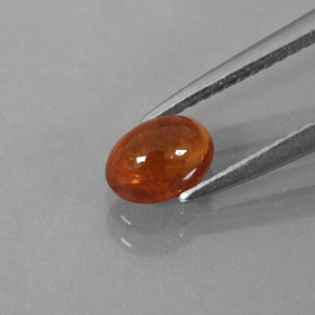 1,19 ctw natürlicher orangefarbener Spessartin, Transparent, Transparent / Lichtdurchlässig
