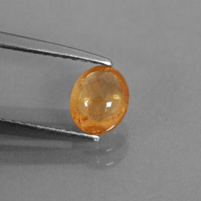 0,86 ctw natürlicher orangefarbener Spessartin, Transparent, Transparent / Lichtdurchlässig