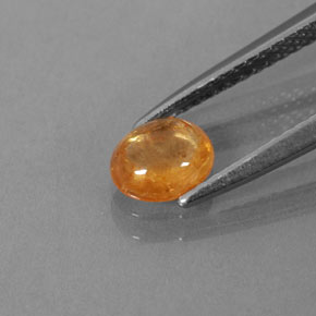 0,86 ctw natürlicher orangefarbener Spessartin, Transparent, Transparent / Lichtdurchlässig