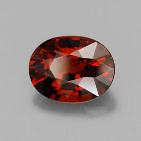 2,73 ctw natürlicher roter Spessartin, Oval Schliff, VVS