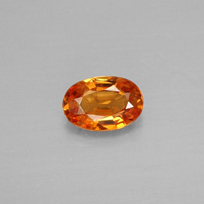 0,45 ctw natürlicher orangefarbener Spessartin, Oval Schliff, VS