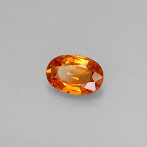 0,45 ctw natürlicher orangefarbener Spessartin, Oval Schliff, VS