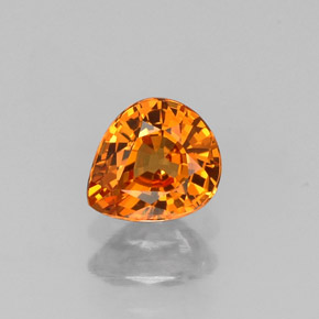 0,72 ctw natürlicher orangefarbener Spessartin, Birnenform, VVS