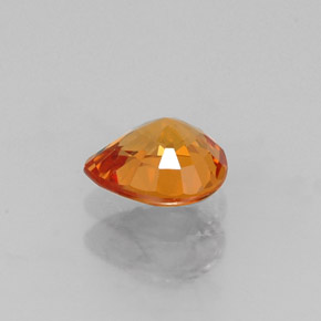 0,72 ctw natürlicher orangefarbener Spessartin, Birnenform, VVS