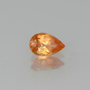 0,64 ctw natürlicher orangefarbener Spessartin, Birnenform, SI