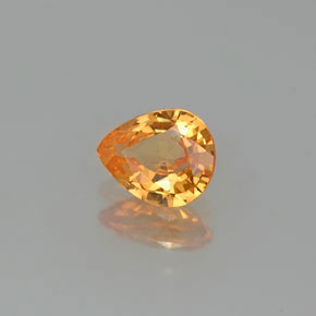 0,78 ctw natürlicher orangefarbener Spessartin, Birnenform, VS