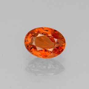 0,92 ctw natürlicher orangefarbener Spessartin, Oval Schliff, VS