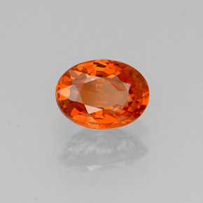 0,92 ctw natürlicher orangefarbener Spessartin, Oval Schliff, VS