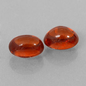  ct natürliche orangefarbener Spessartin-Edelsteine, Transparent, Transparent / Lichtdurchlässig