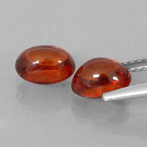  ct natürliche orangefarbener Spessartin-Edelsteine, Transparent, Transparent / Lichtdurchlässig