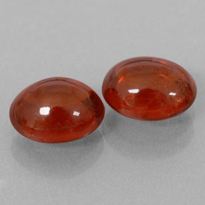  ct natürliche orangefarbener Spessartin-Edelsteine, Transparent, Transparent / Lichtdurchlässig