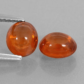 2,81 ct natürliche orangefarbener Spessartin-Edelsteine, Transparent, Transparent / Lichtdurchlässig