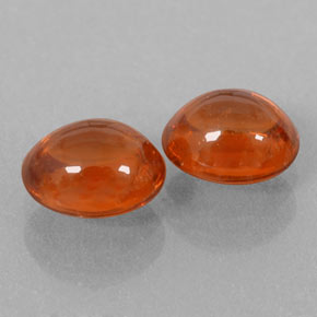 2,81 ct natürliche orangefarbener Spessartin-Edelsteine, Transparent, Transparent / Lichtdurchlässig