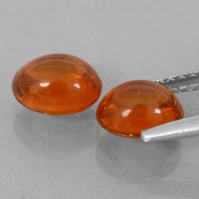 2,81 ct natürliche orangefarbener Spessartin-Edelsteine, Transparent, Transparent / Lichtdurchlässig