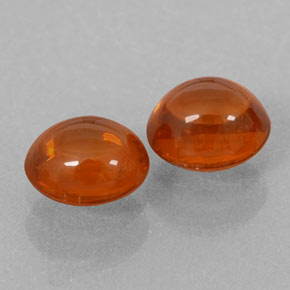  ct natürliche orangefarbener Spessartin-Edelsteine, Transparent, Transparent / Lichtdurchlässig