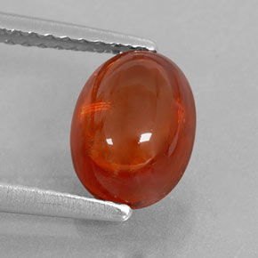 2,48 ctw natürlicher orangefarbener Spessartin, Transparent, Transparent / Lichtdurchlässig