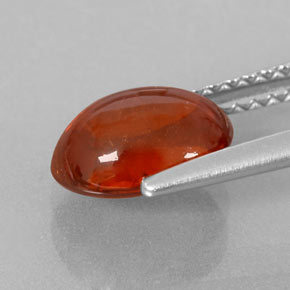 2,48 ctw natürlicher orangefarbener Spessartin, Transparent, Transparent / Lichtdurchlässig