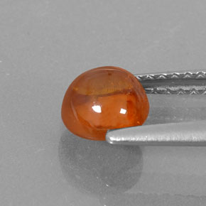 1,39 ctw natürlicher orangefarbener Spessartin, Transparent, Transparent / Lichtdurchlässig