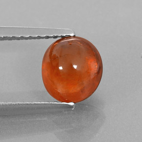 2,01 ctw natürlicher orangefarbener Spessartin, Transparent, Transparent / Lichtdurchlässig