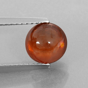 2,27 ctw natürlicher orangefarbener Spessartin, Transparent, Transparent / Lichtdurchlässig